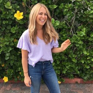 Lavender Cotton Spring Blouse